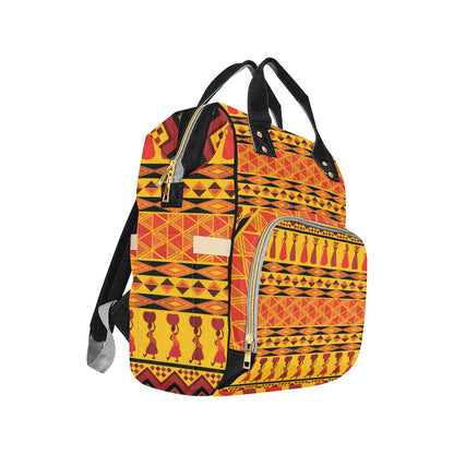 African Pattern Print Design 01 Diaper Bag Backpack