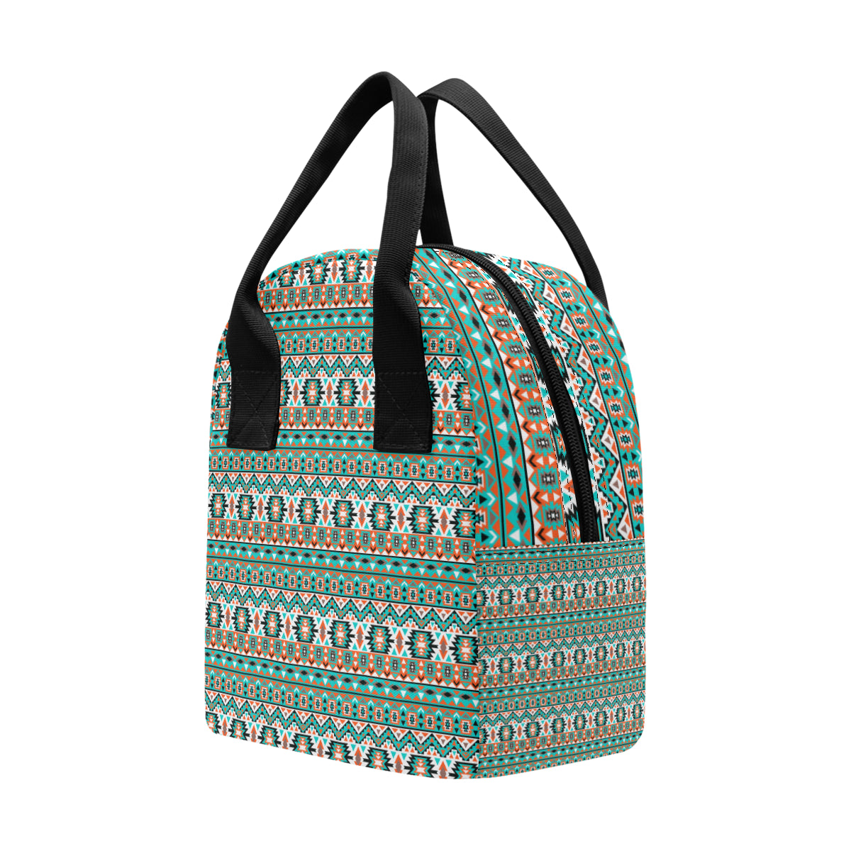 Indian Navajo Ethnic Themed Design Print Insulated Lunch Bag