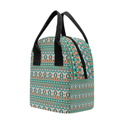 Indian Navajo Ethnic Themed Design Print Insulated Lunch Bag