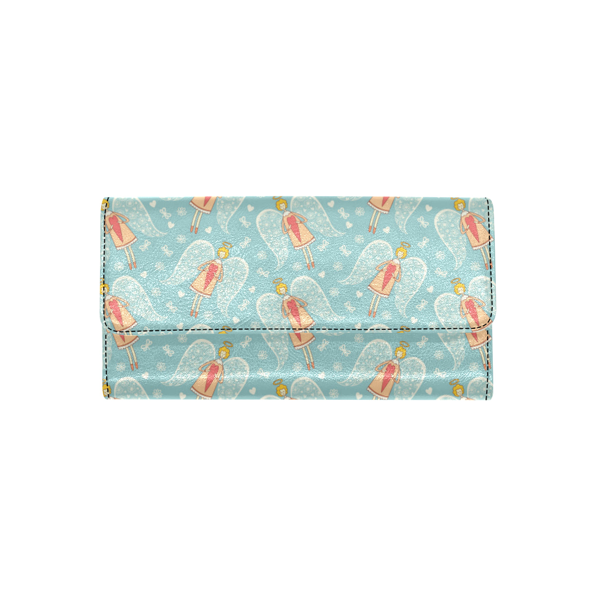 Angel Pattern Print Design 01 Women's Trifold Wallet