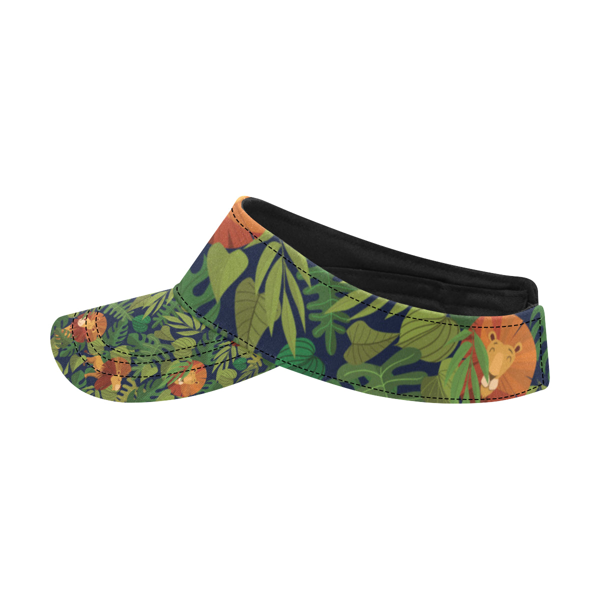 Lion Jungle Pattern Print Design 05 Unisex Sun Visor