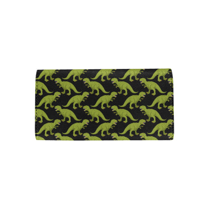 T Rex Pattern Print Design A02 Women's Trifold Wallet