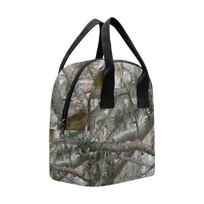 Camo Realistic Tree Forest Pattern Insulated Lunch Bag
