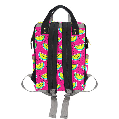 Watermelon Pattern Print Design WM04 Diaper Bag Backpack