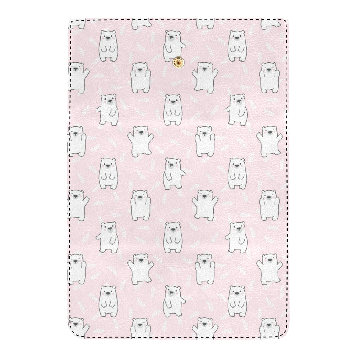 Polar Bear Pattern Print Design PB09 Women's Trifold Wallet