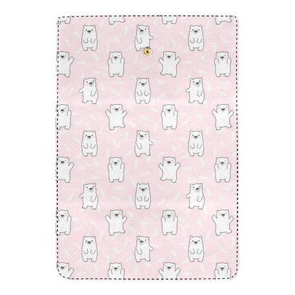 Polar Bear Pattern Print Design PB09 Women's Trifold Wallet