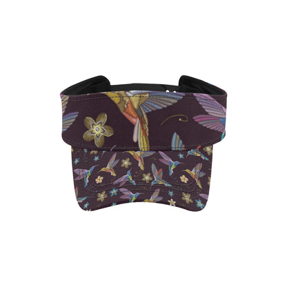 Hummingbird Pattern Print Design 04 Unisex Sun Visor