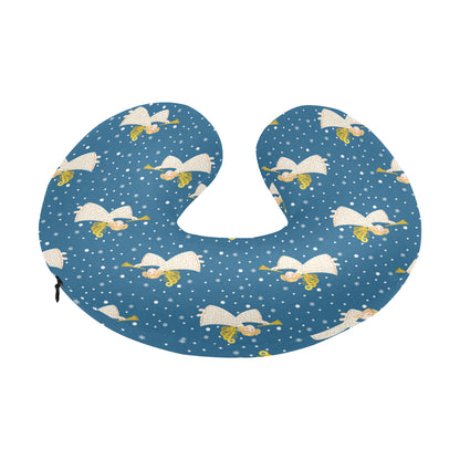 Angel Pattern Print Design 08 U-Shaped Travel Neck Pillow
