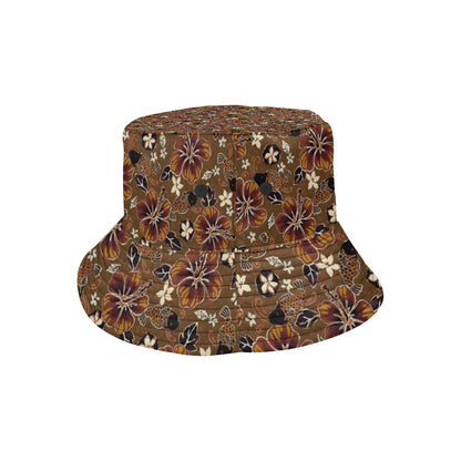 Hawaiian Themed Pattern Print Design H01 Unisex Bucket Hat