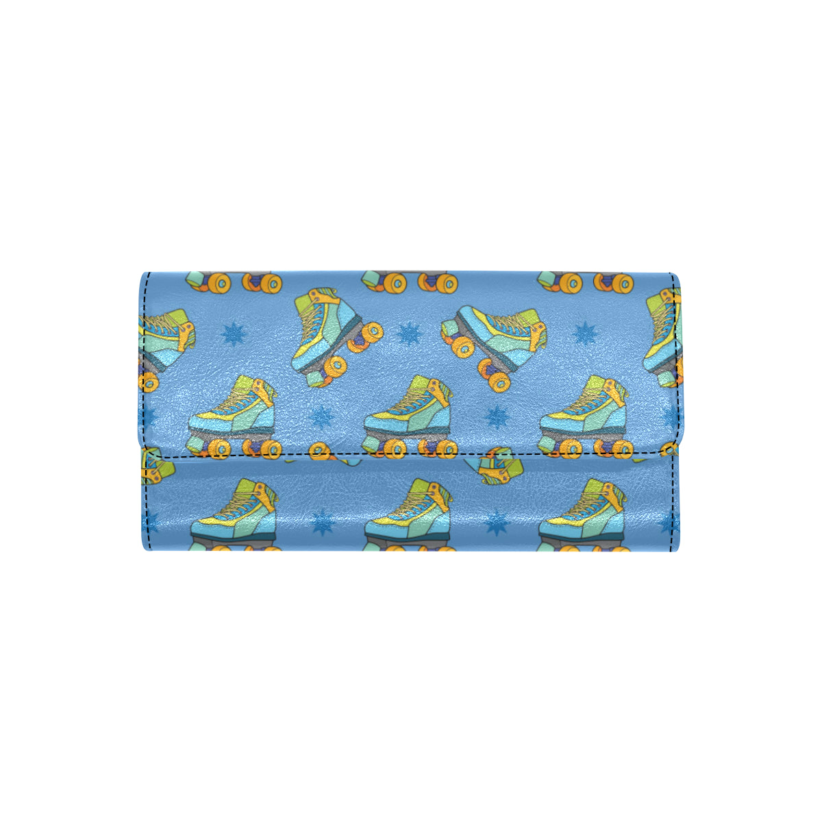 Roller skate Pattern Print Design A04 Women's Trifold Wallet