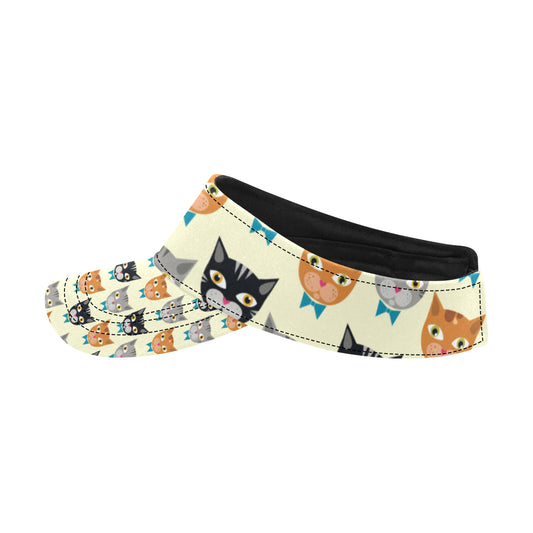 Cat Pattern Print Design 05 Unisex Sun Visor
