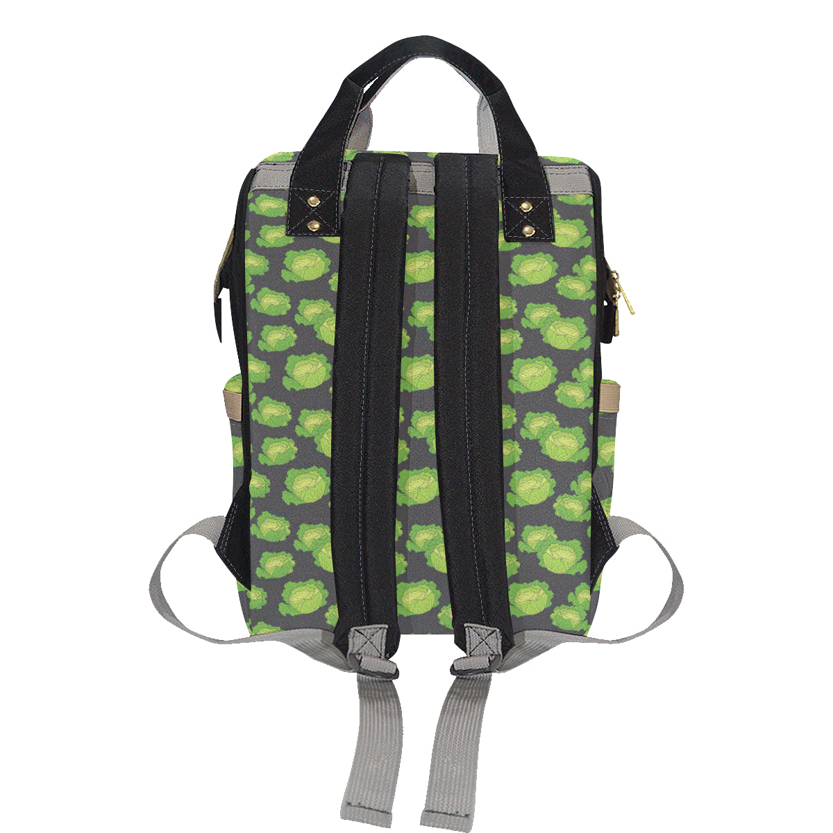 Cabbage Pattern Print Design 01 Diaper Bag Backpack