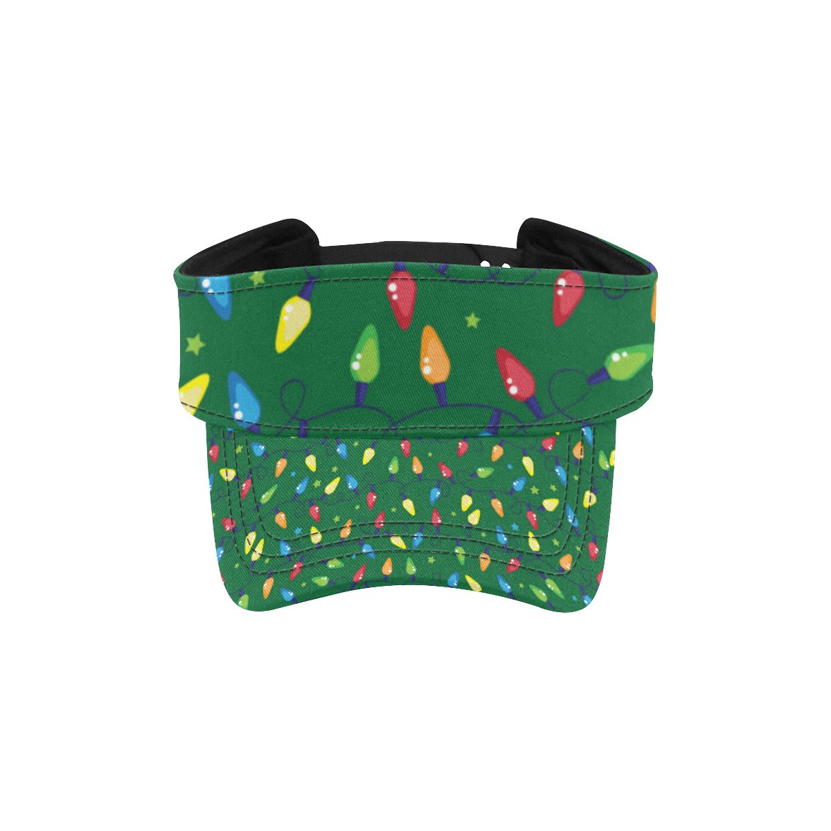 Christmas Light Pattern Print Design 02 Unisex Sun Visor