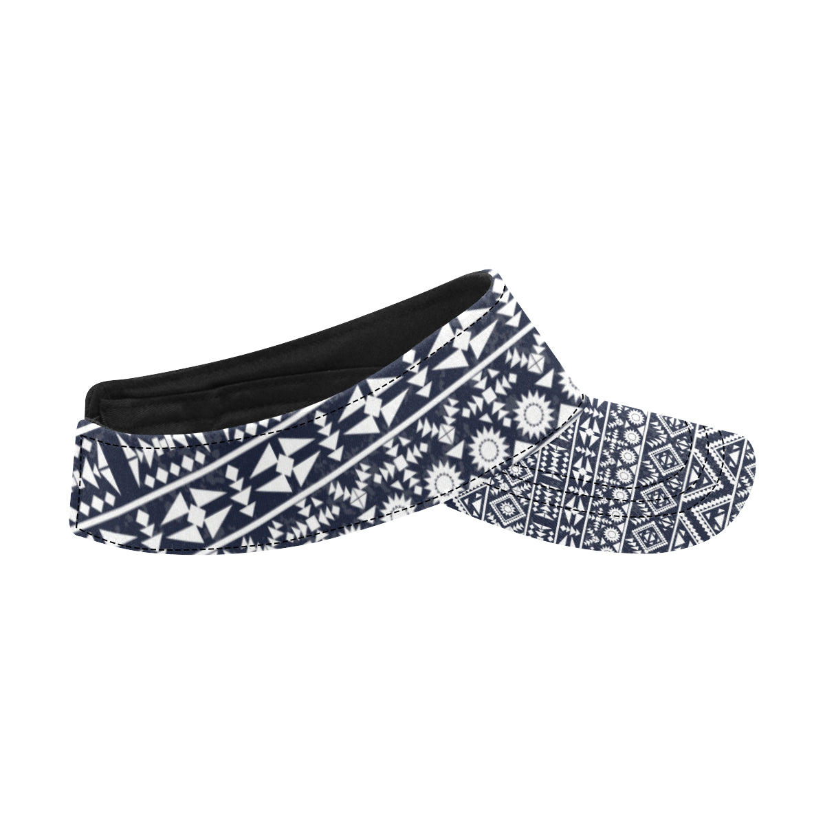 Blue White Tribal Aztec Unisex Sun Visor