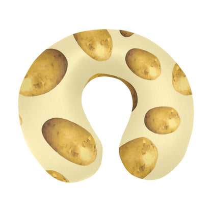 Potato Pattern Print Design A01 U-Shaped Travel Neck Pillow