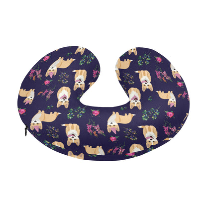 Pembroke Welsh Corgis Pattern Print Design A06 U-Shaped Travel Neck Pillow