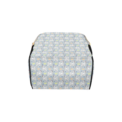 Maltese Pattern Print Design 04 Diaper Bag Backpack