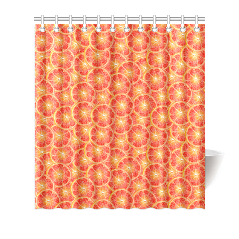 Grapefruit Pattern Print Design GF06 Shower Curtain
