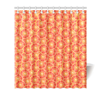 Grapefruit Pattern Print Design GF06 Shower Curtain