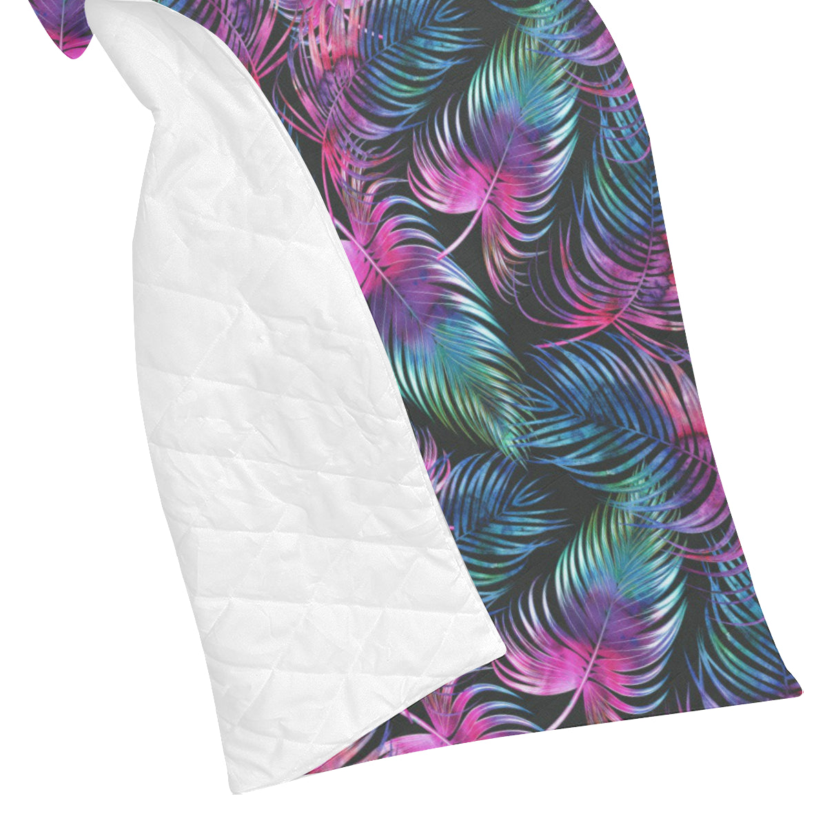 Palm Leaves Pattern Print Design PL010 Premium Quilt