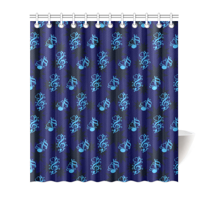 Music note Pattern Print Design A04 Shower Curtain