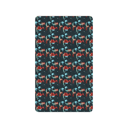 Mermaid Girl Themed Design Print Rubber Doormat