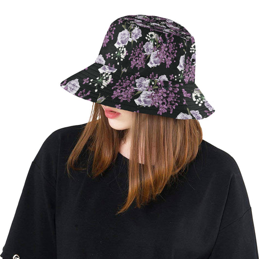Lilac Pattern Print Design LI04 Unisex Bucket Hat