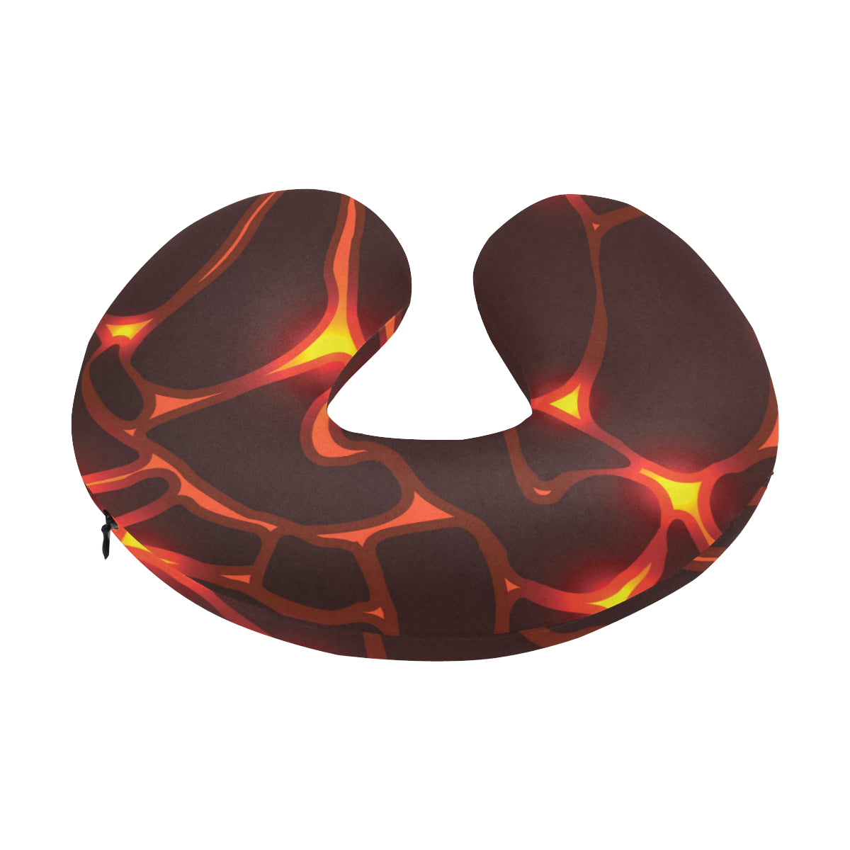 Lava Pattern Print Design 02 U-Shaped Travel Neck Pillow