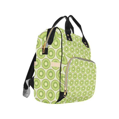 Kiwi Pattern Print Design KW02 Diaper Bag Backpack