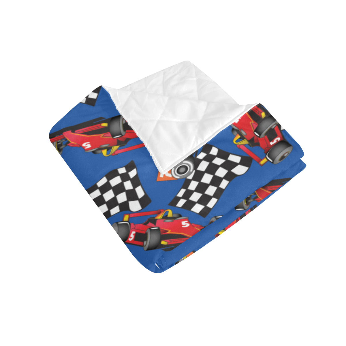 Racing Pattern Print Design A01 Premium Quilt