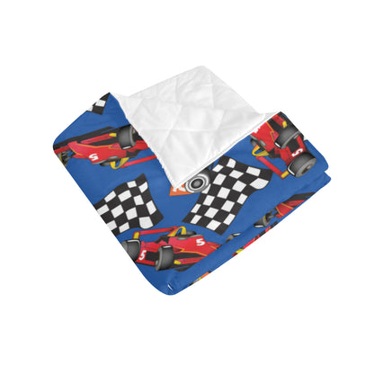 Racing Pattern Print Design A01 Premium Quilt