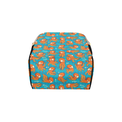 Octopus Pattern Print Design A02 Diaper Bag Backpack