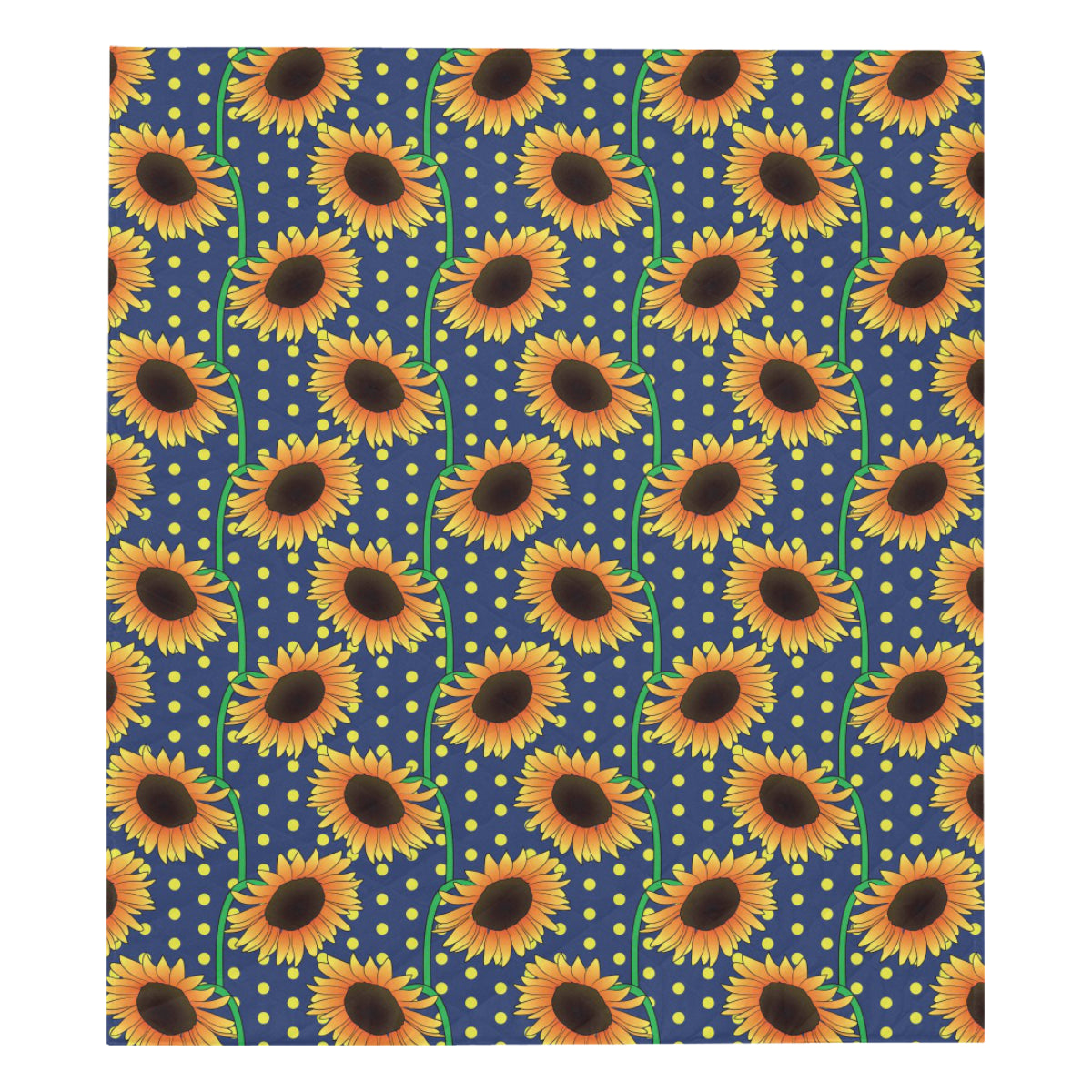 Sunflower Pattern Print Design SF03 Premium Quilt