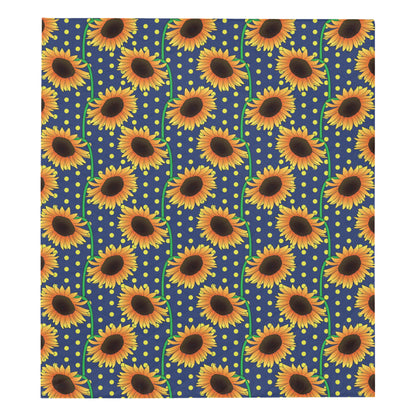 Sunflower Pattern Print Design SF03 Premium Quilt
