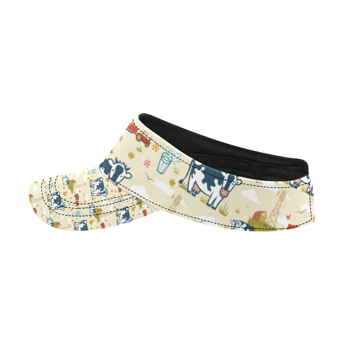 Cow Farm Design Print Unisex Sun Visor