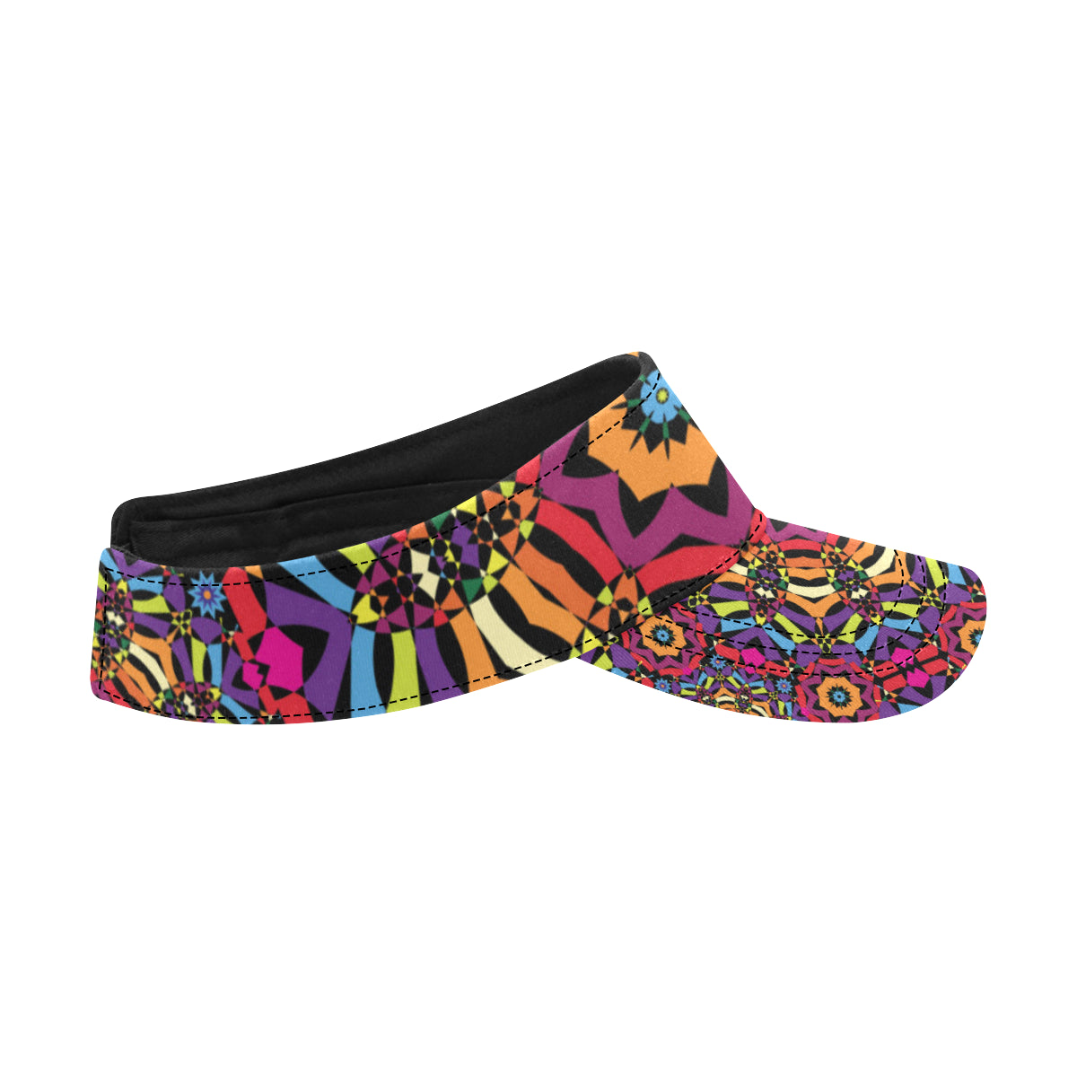 Kaleidoscope Pattern Print Design 01 Unisex Sun Visor