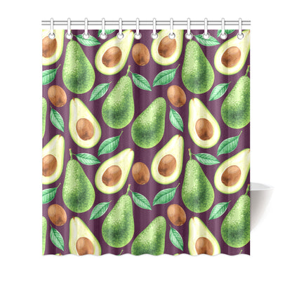 Avocado Pattern Print Design AC08 Shower Curtain