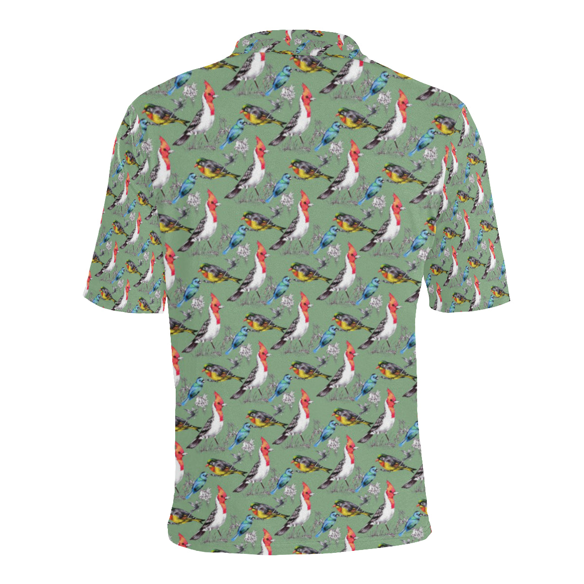 Birds Pattern Print Design 07 Men Polo Shirt