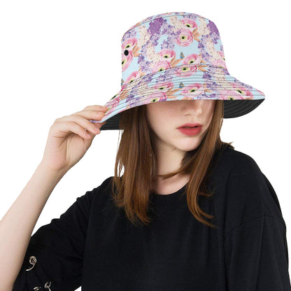 Lilac Pattern Print Design LI03 Unisex Bucket Hat