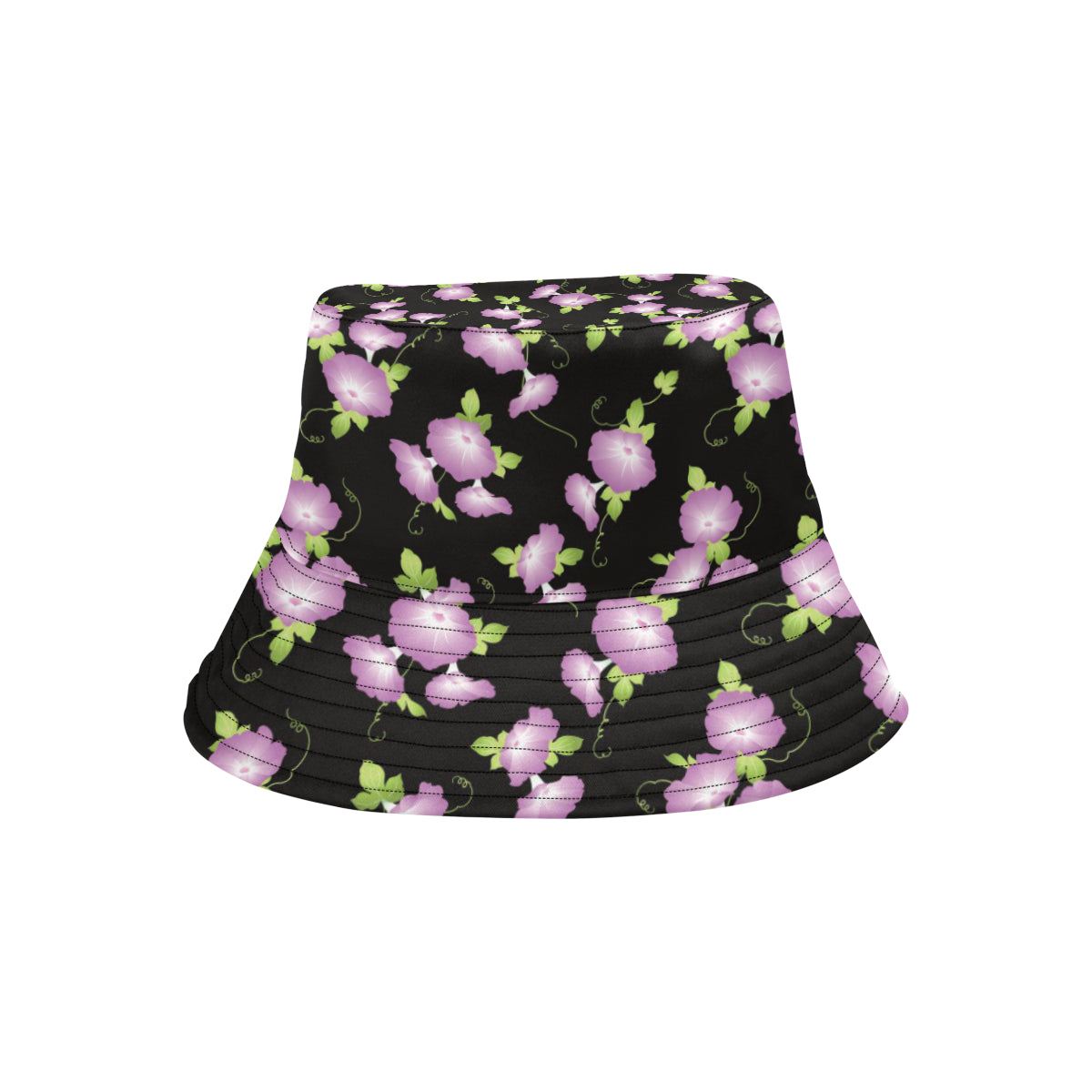 Morning Glory Pattern Print Design MG02 Unisex Bucket Hat