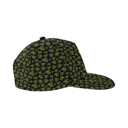 Green Tribal Turtle Polynesian Themed Snapback Cap