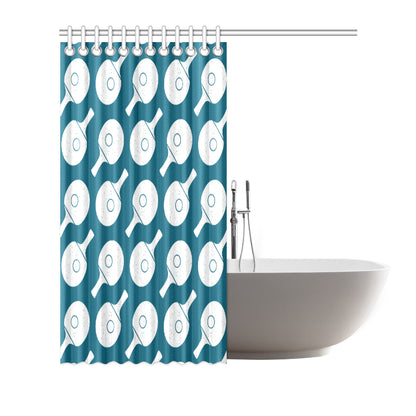 Ping Pong Pattern Print Design A02 Shower Curtain