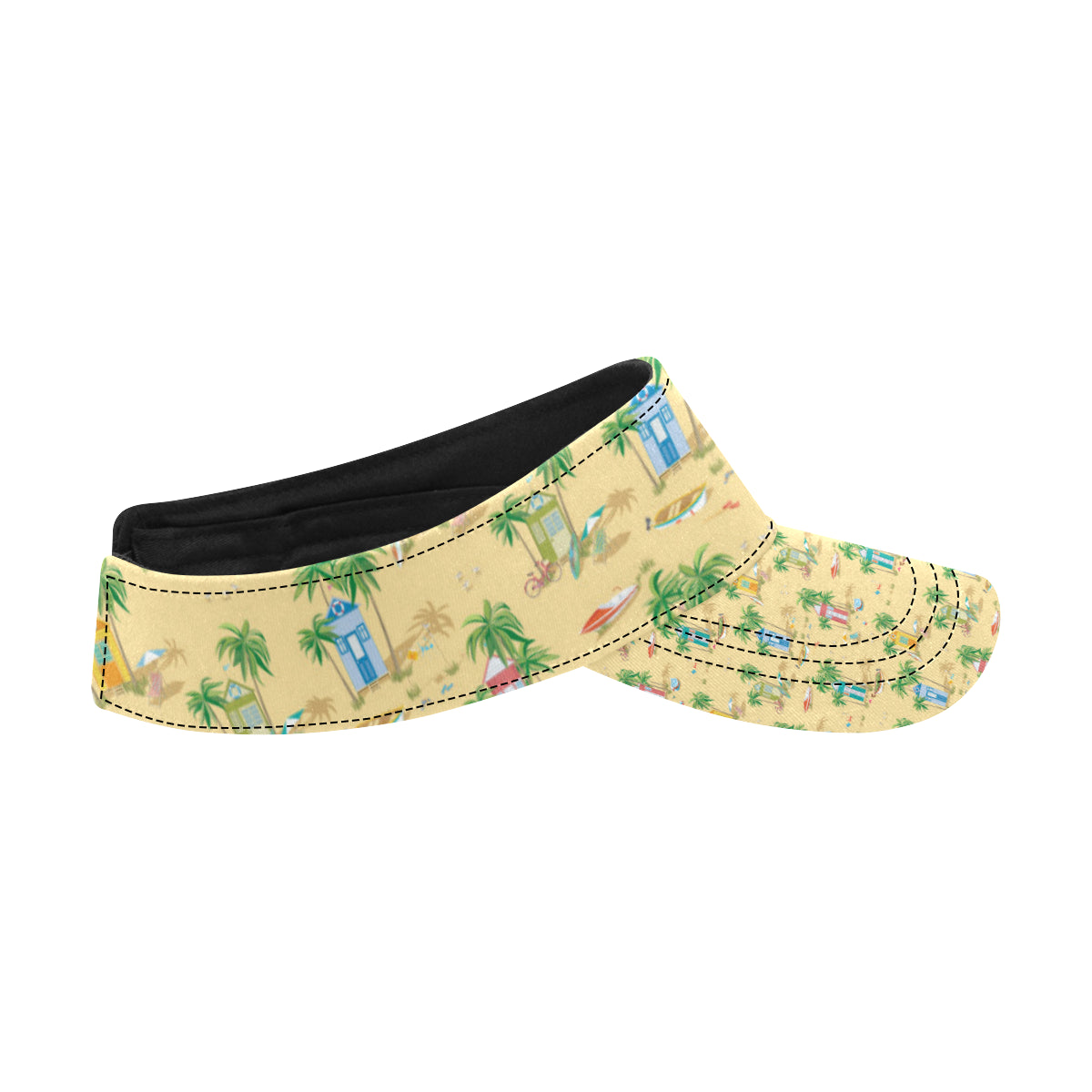 Beach Themed Pattern Print Design 01 Unisex Sun Visor