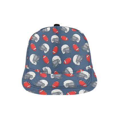 American Football Helmet Design Pattern Snapback Cap