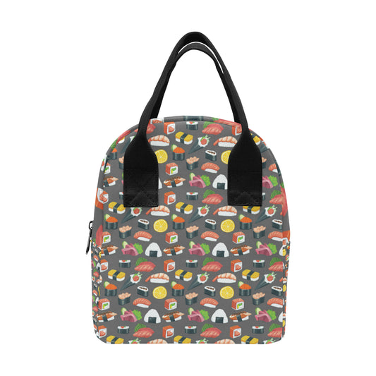 Sushi Pattern Print Insulated Lunch Bag