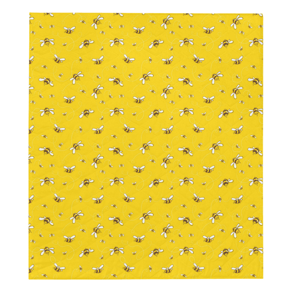 Bee Pattern Print Design 05 Premium Quilt