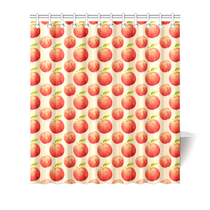 Peach Pattern Print Design A03 Shower Curtain