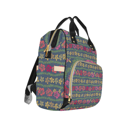 Hawaiian Themed Pattern Print Design H018 Diaper Bag Backpack