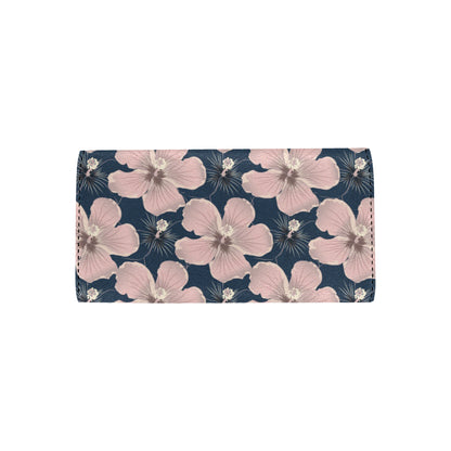 Plumeria Pattern Print Design PM018 Women's Trifold Wallet