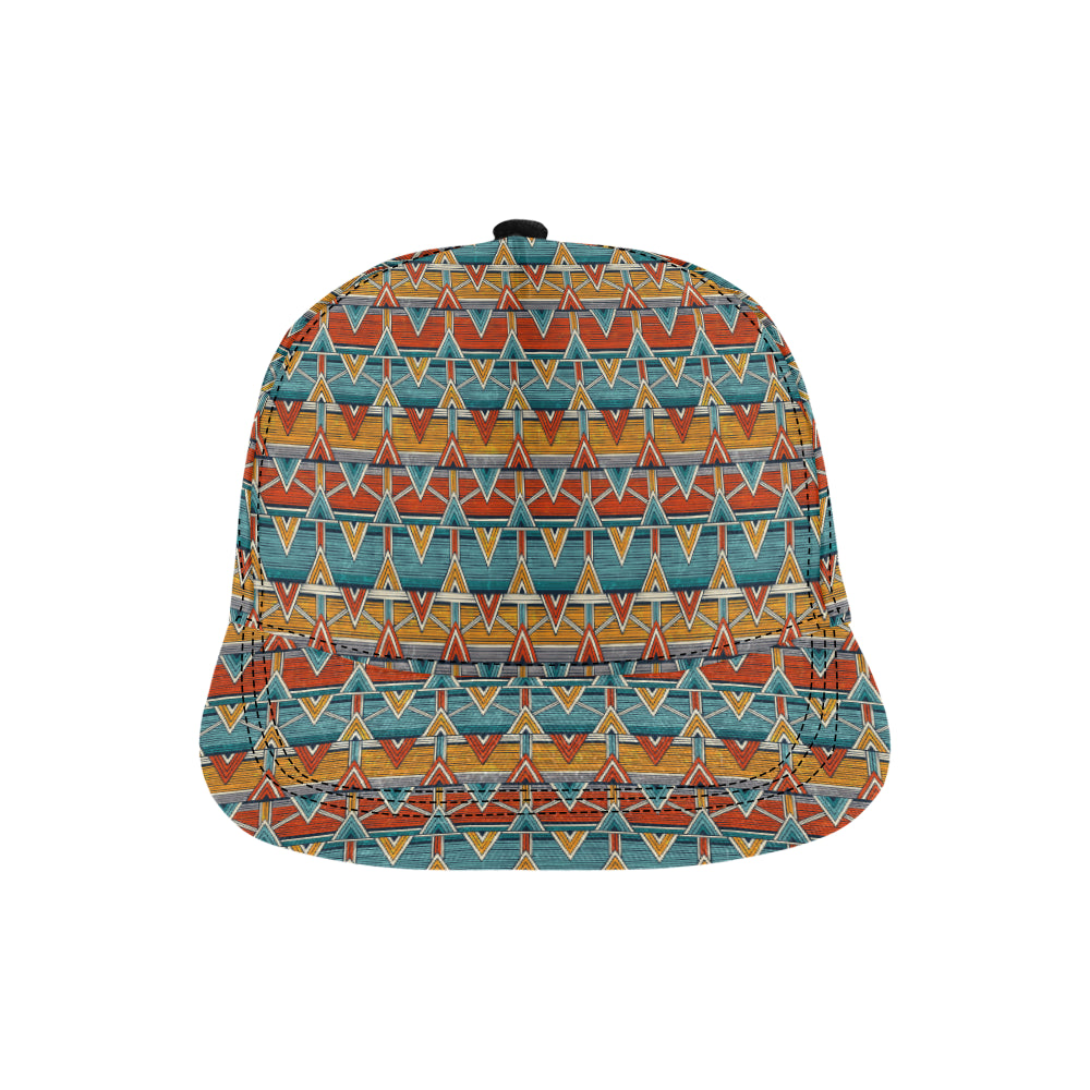 Kente Print African Design Themed Snapback Cap